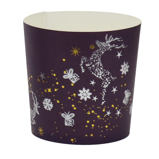 Festive Indulgence Paper Cup - Laminated White Kraft Paper - Packed by 25