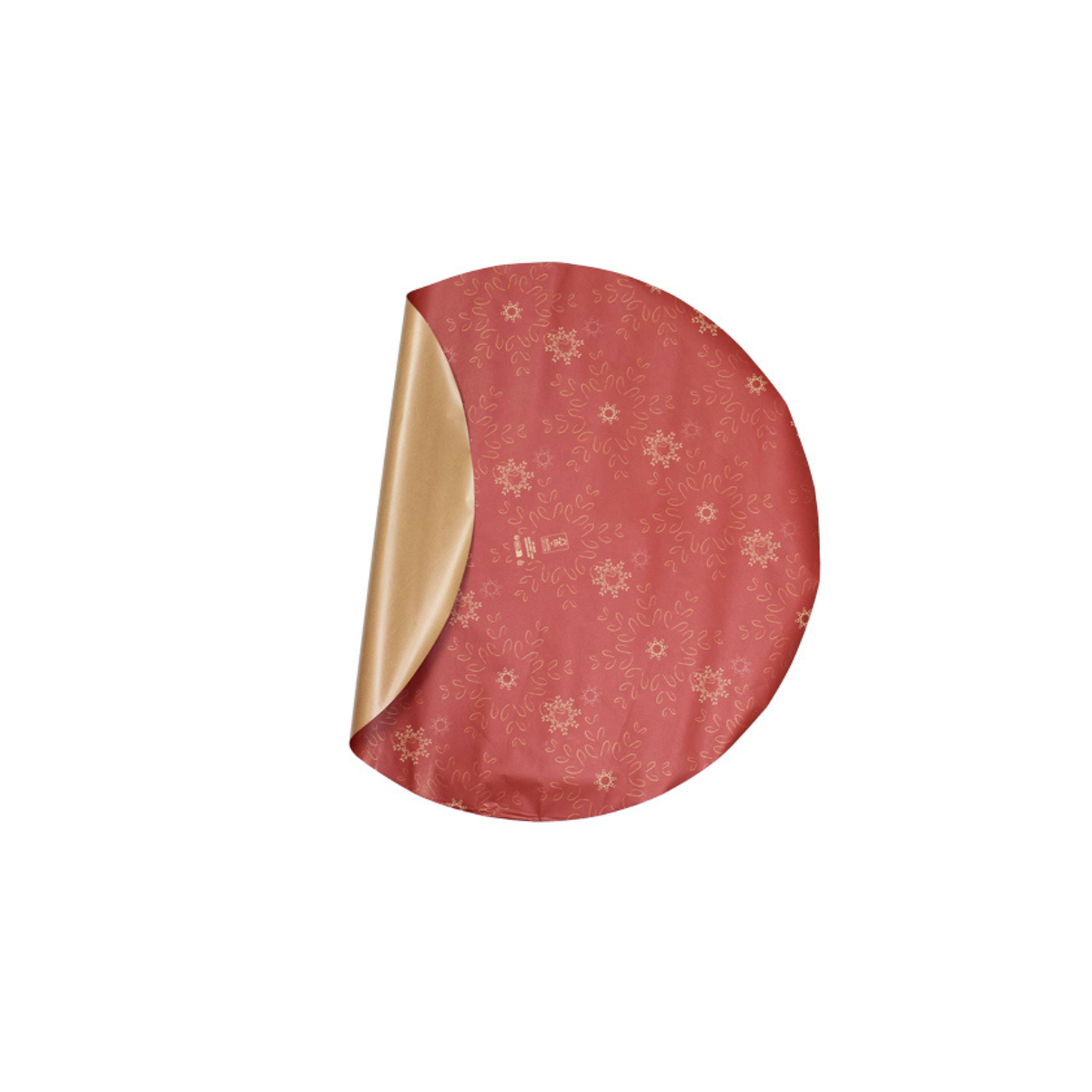 Icy Snow Round Sheet - Red