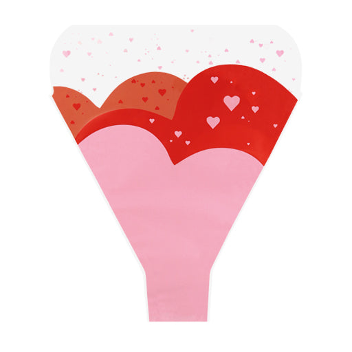 Sweet Hearts DecotopSleeve RedPink